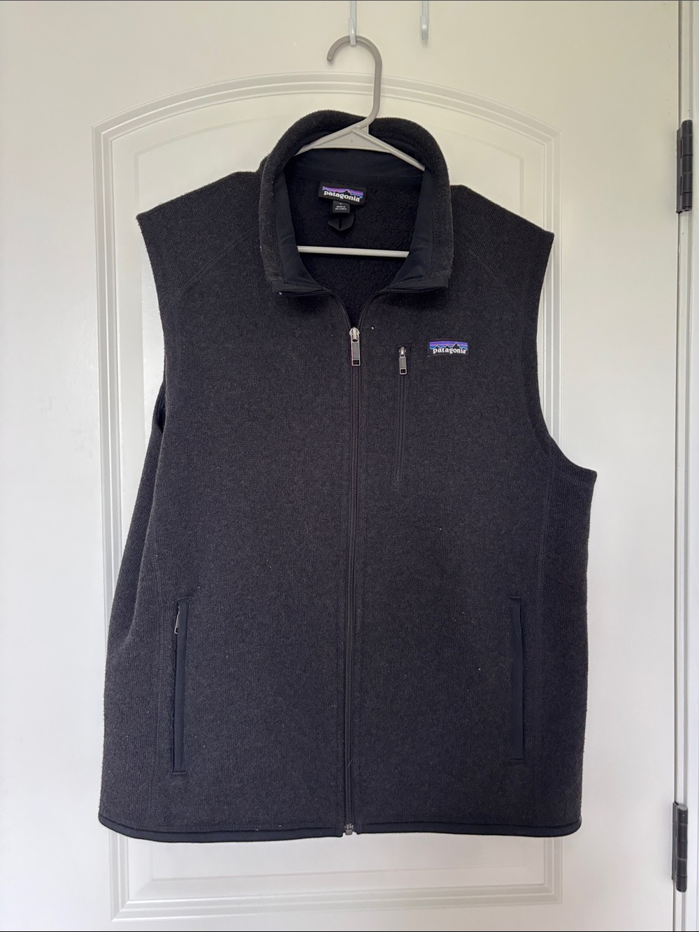 Patagonia Black Full-Zip Fleece Vest